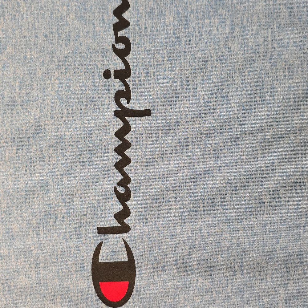 Champion Boy's Short Sleeve 18/20 Sky Blue T Shirt With Logo Print On Front - Picture 3 of 7